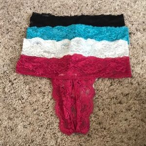 Crotchless thongs ladies undies